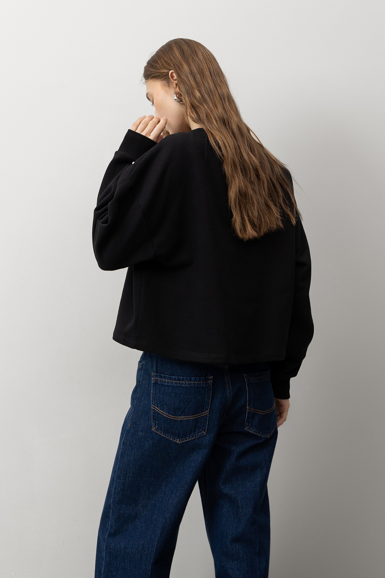 Oversized Sweatshirt with Jewels