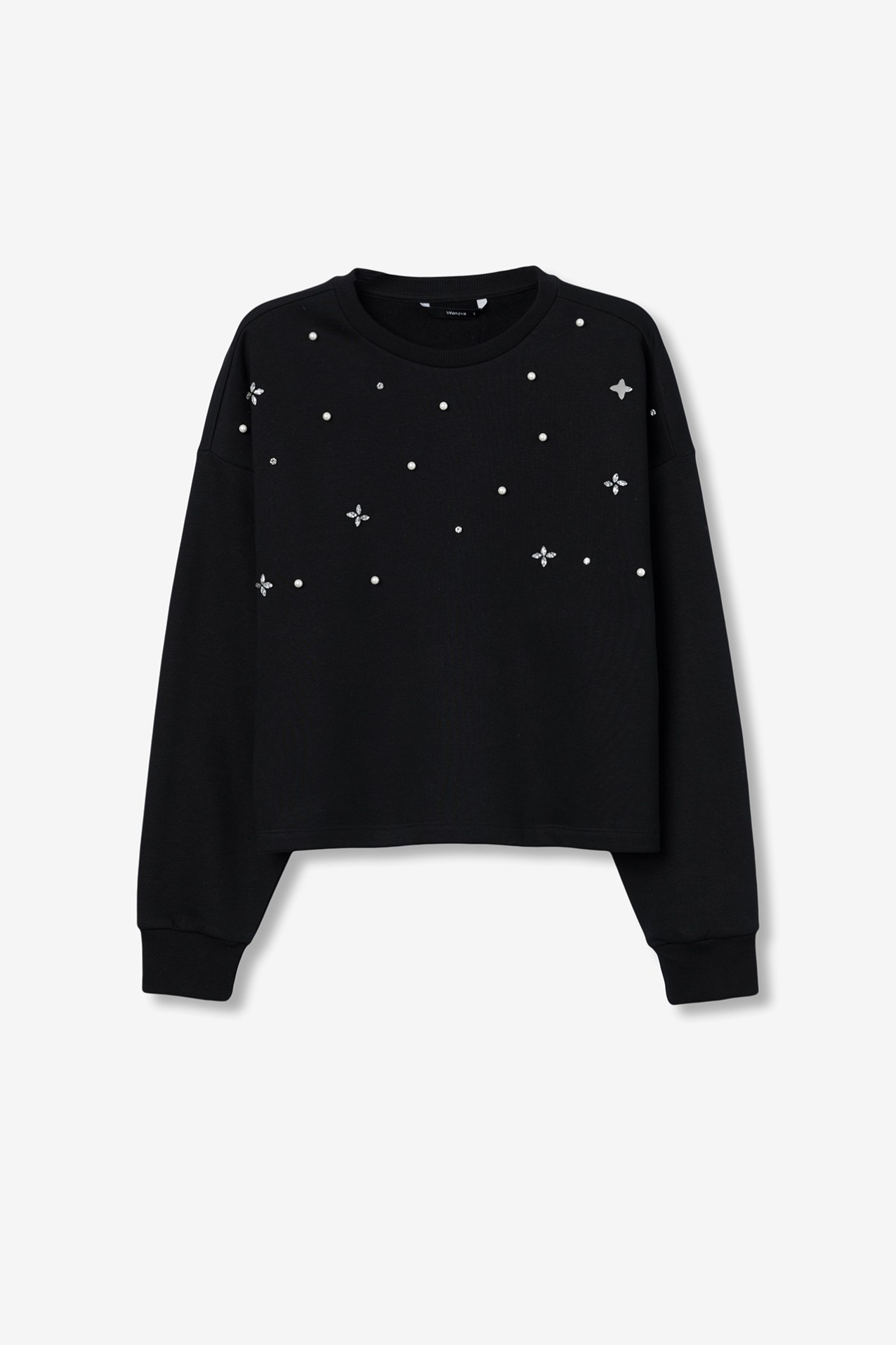 Oversized Sweatshirt with Jewels