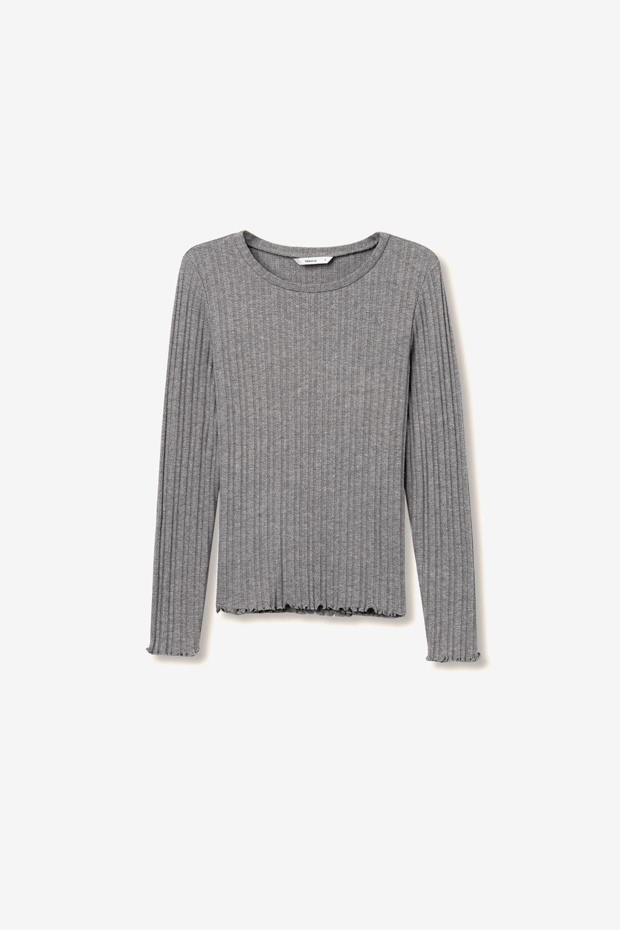 Ribbed Long Sleeve T-shirt