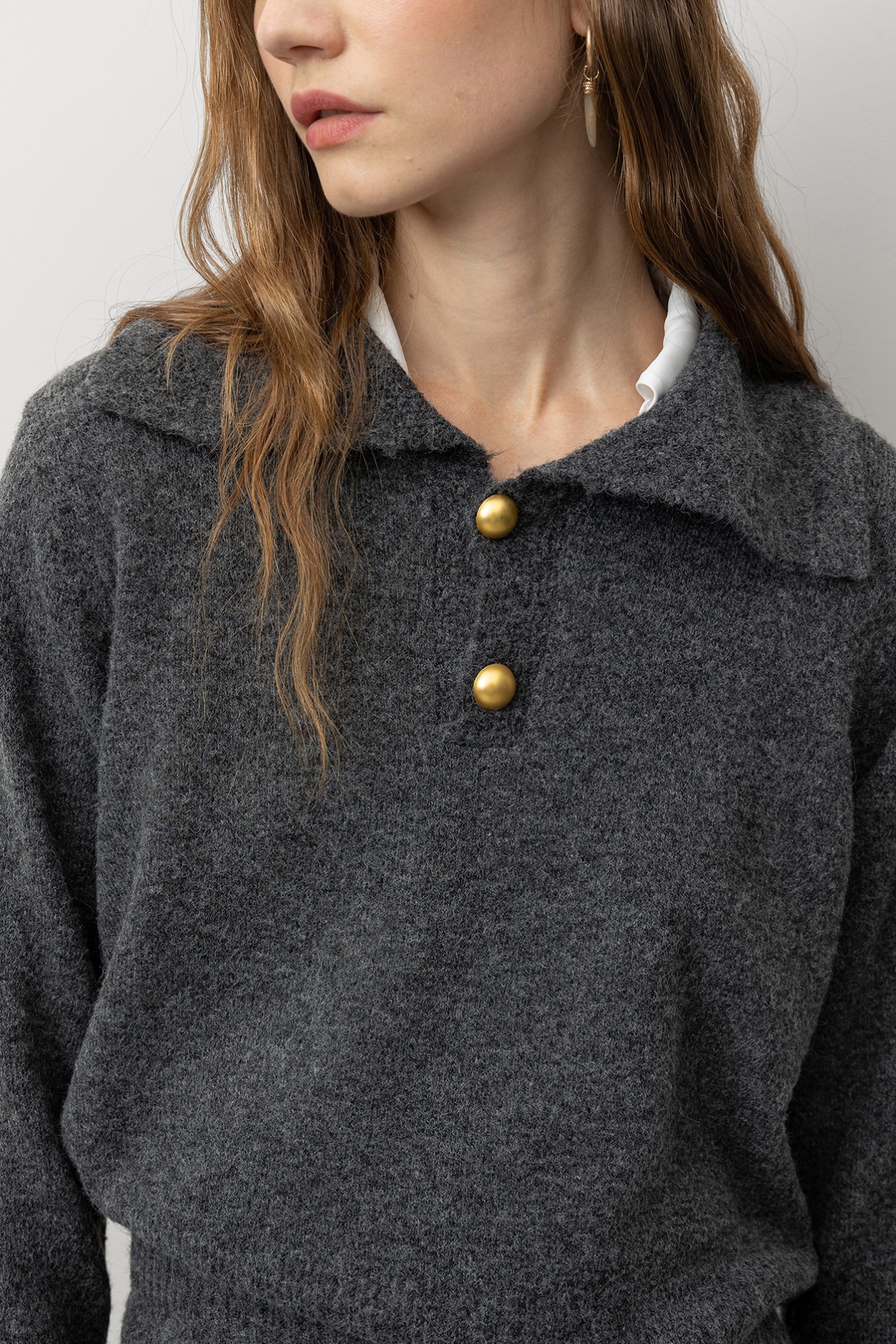 Knit Polo Sweater