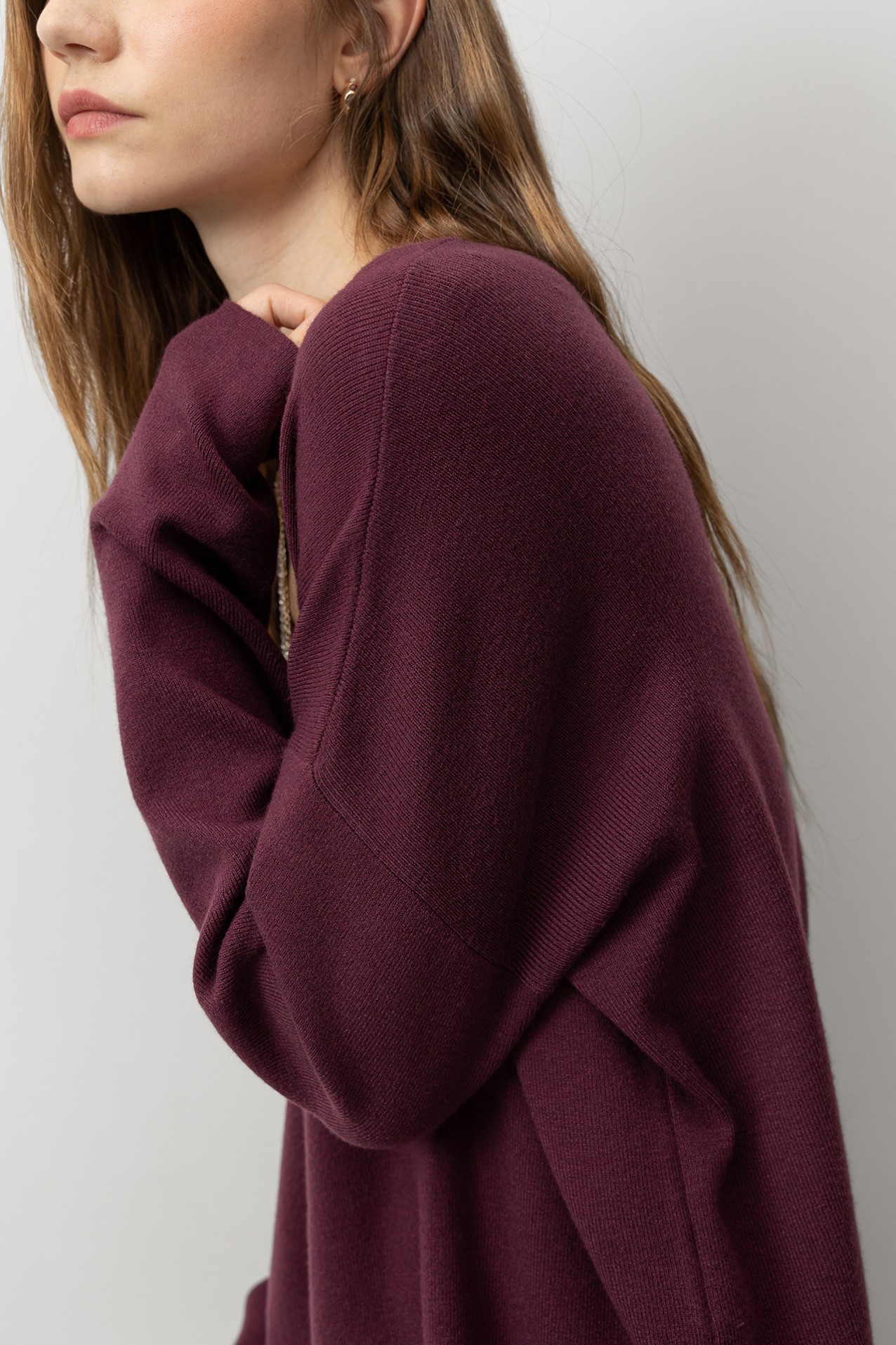 Relaxed Fit V-Neck Sweater