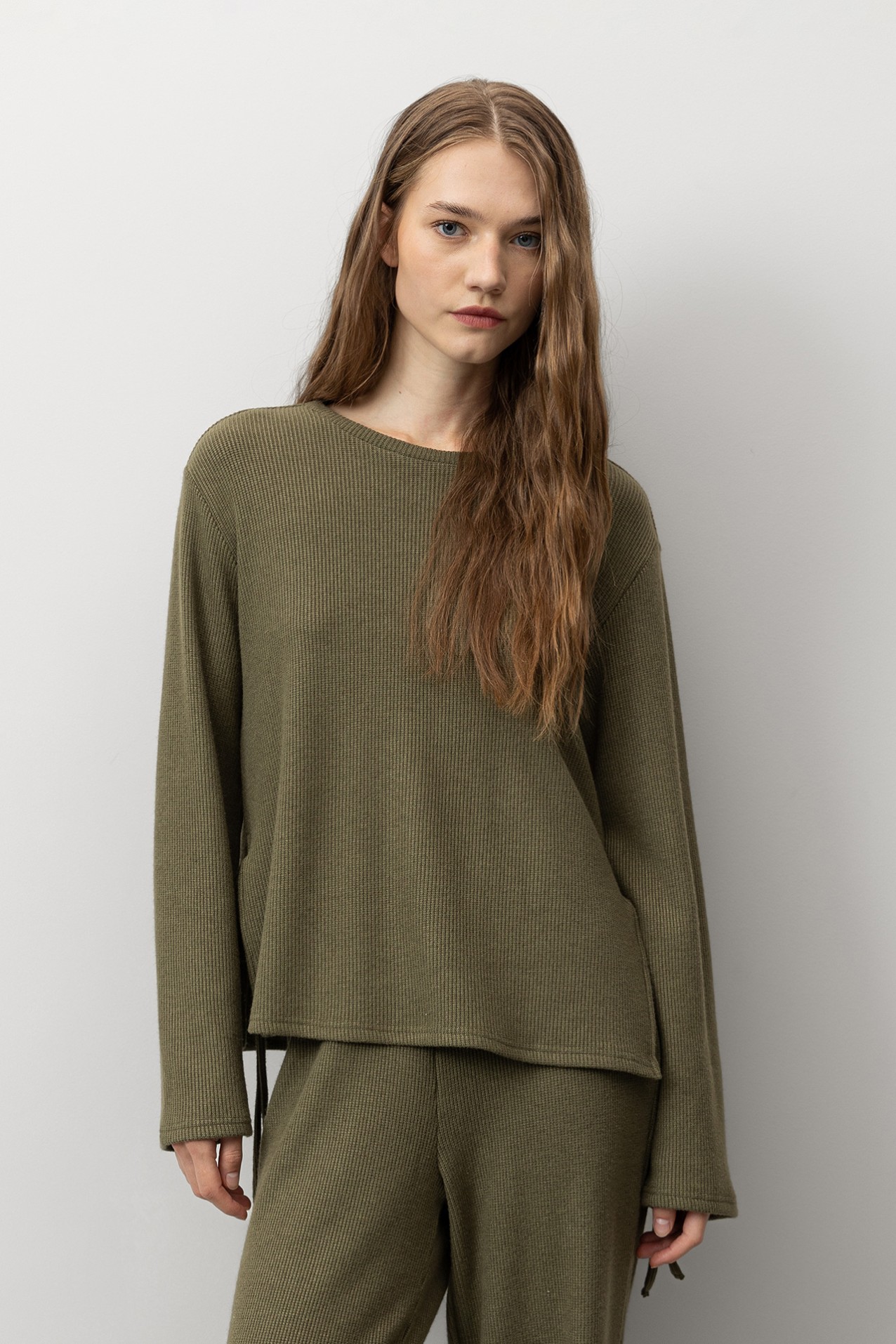 Long Sleeve T-shirt with Drawstrings