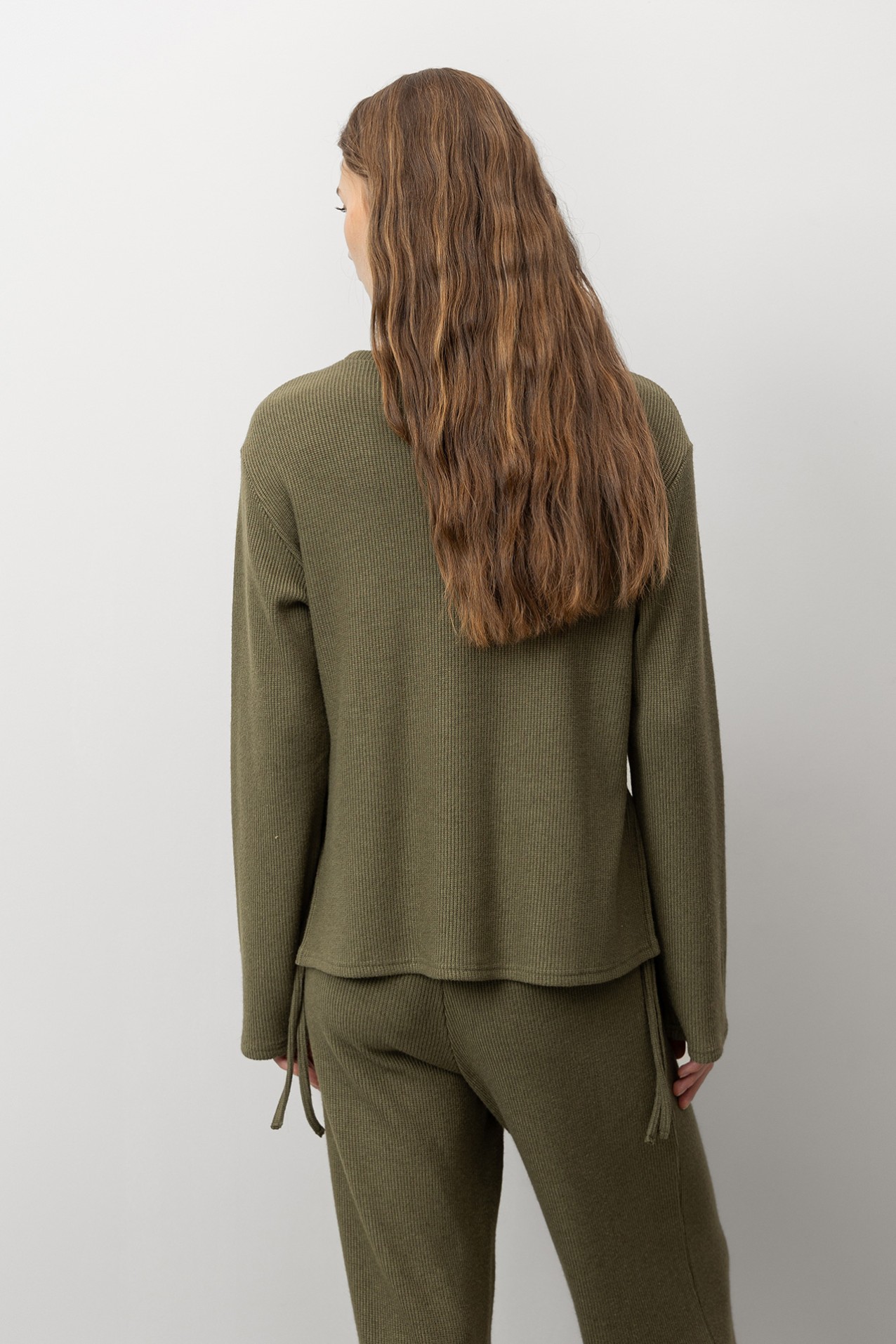 Long Sleeve T-shirt with Drawstrings