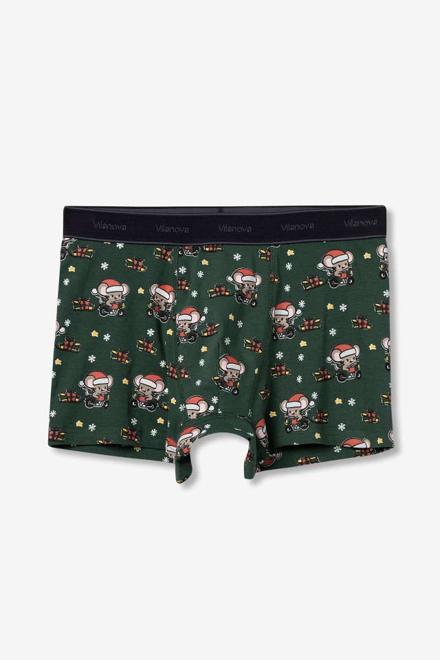 Boxers Natalcios Verde