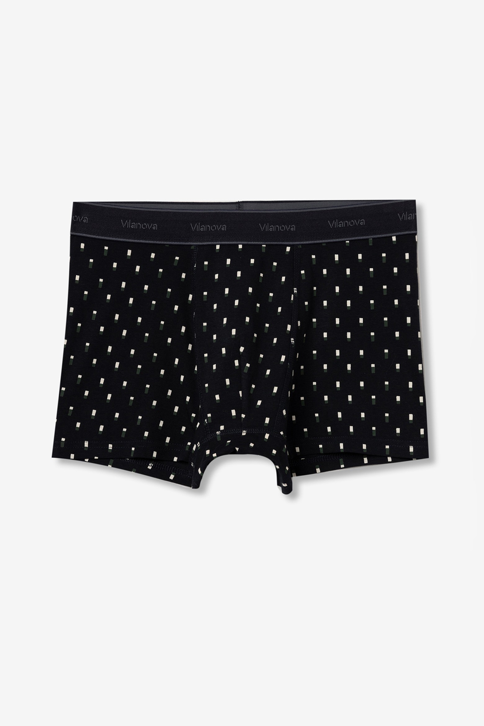 Dark Navy Geometric Boxers