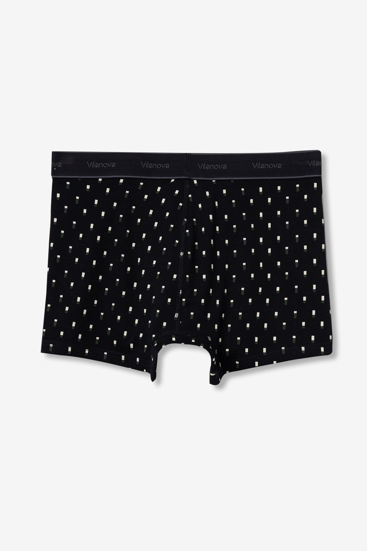 Dark Navy Geometric Boxers