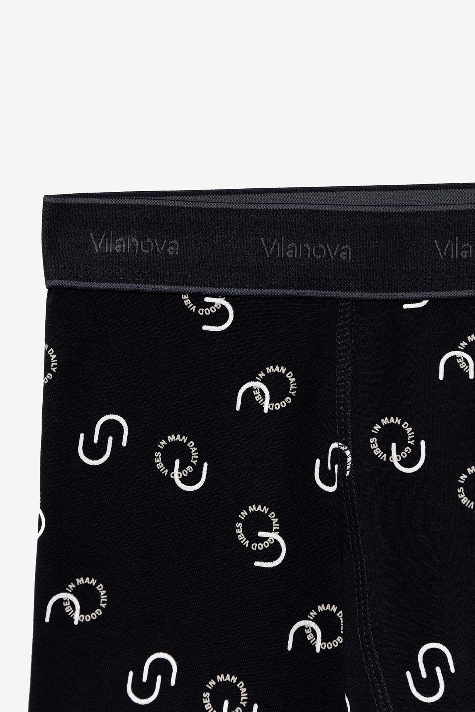 Dark Navy Graphic Boxers