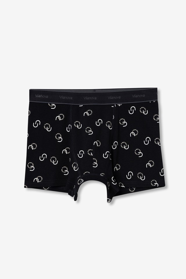 Dark Navy Graphic Boxers