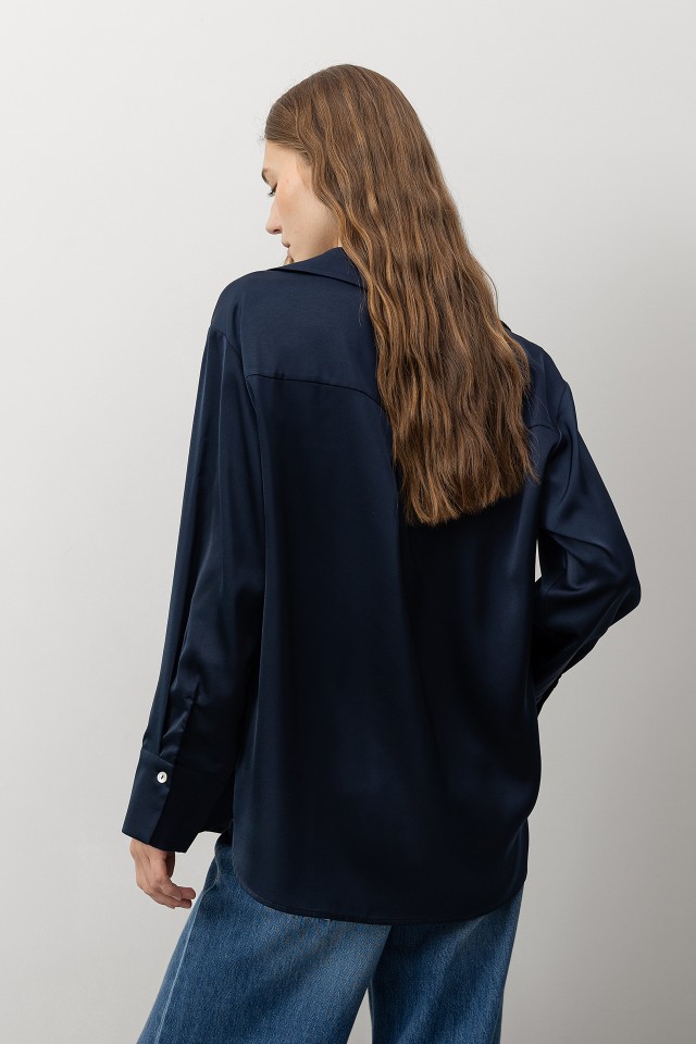 Satin Relaxed Shirt Satin Relaxed Shirt