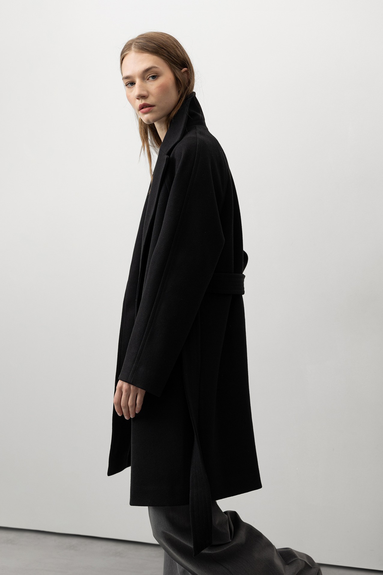 Long Coat with Belt