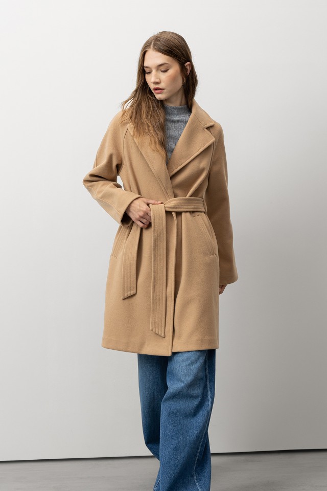 Long Coat with Belt