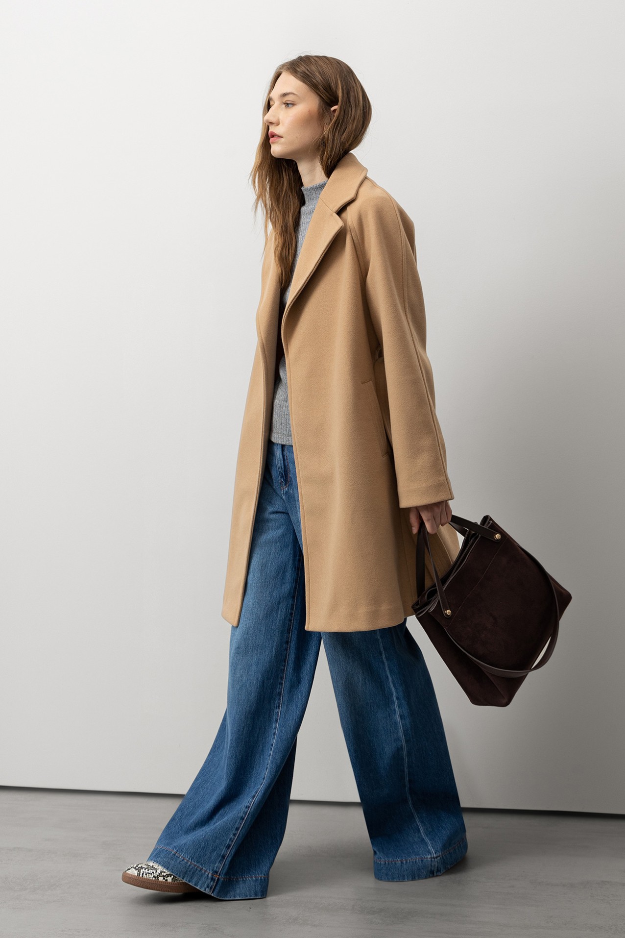Long Coat with Belt