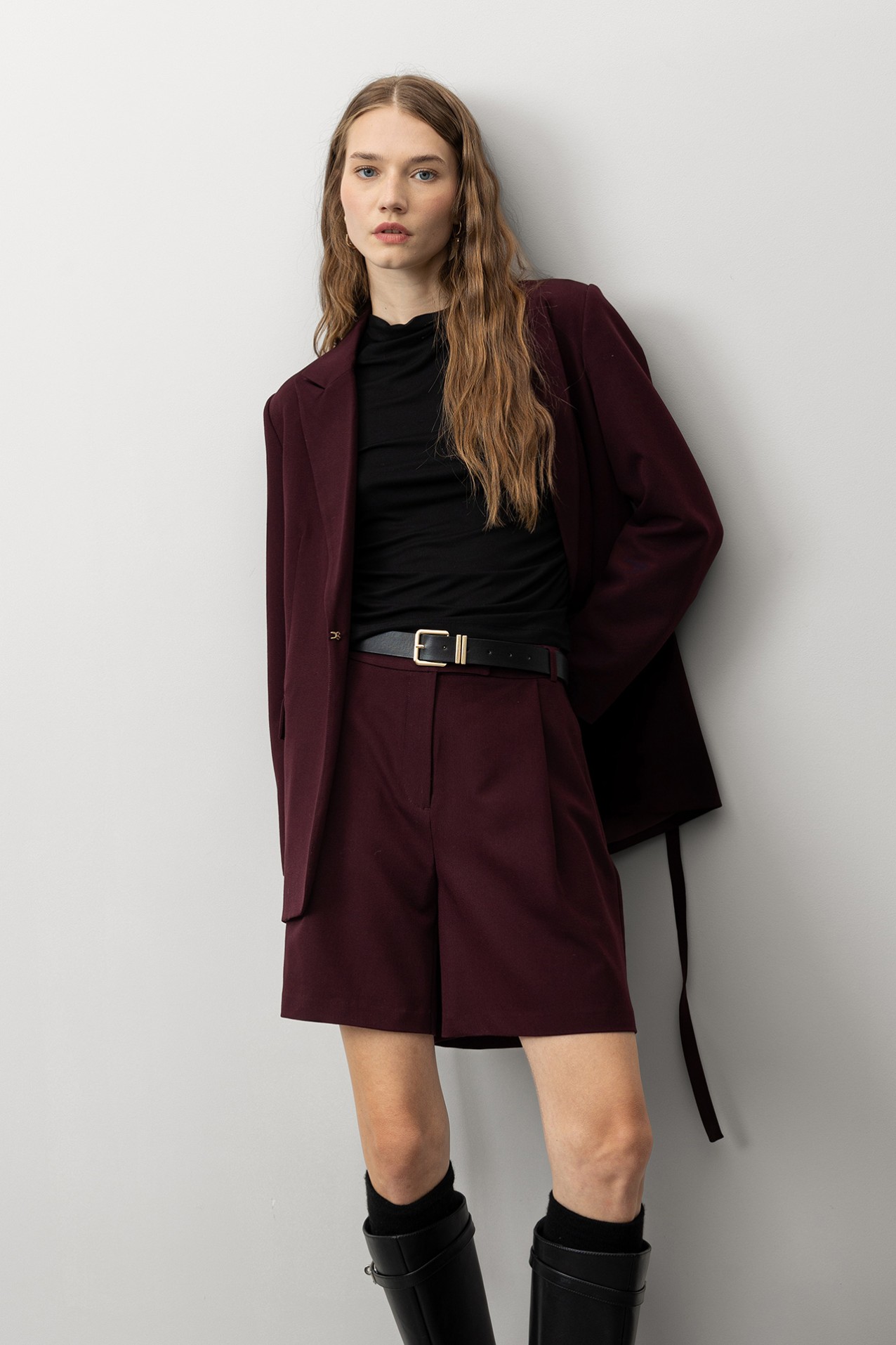 Relaxed Blazer with Belt