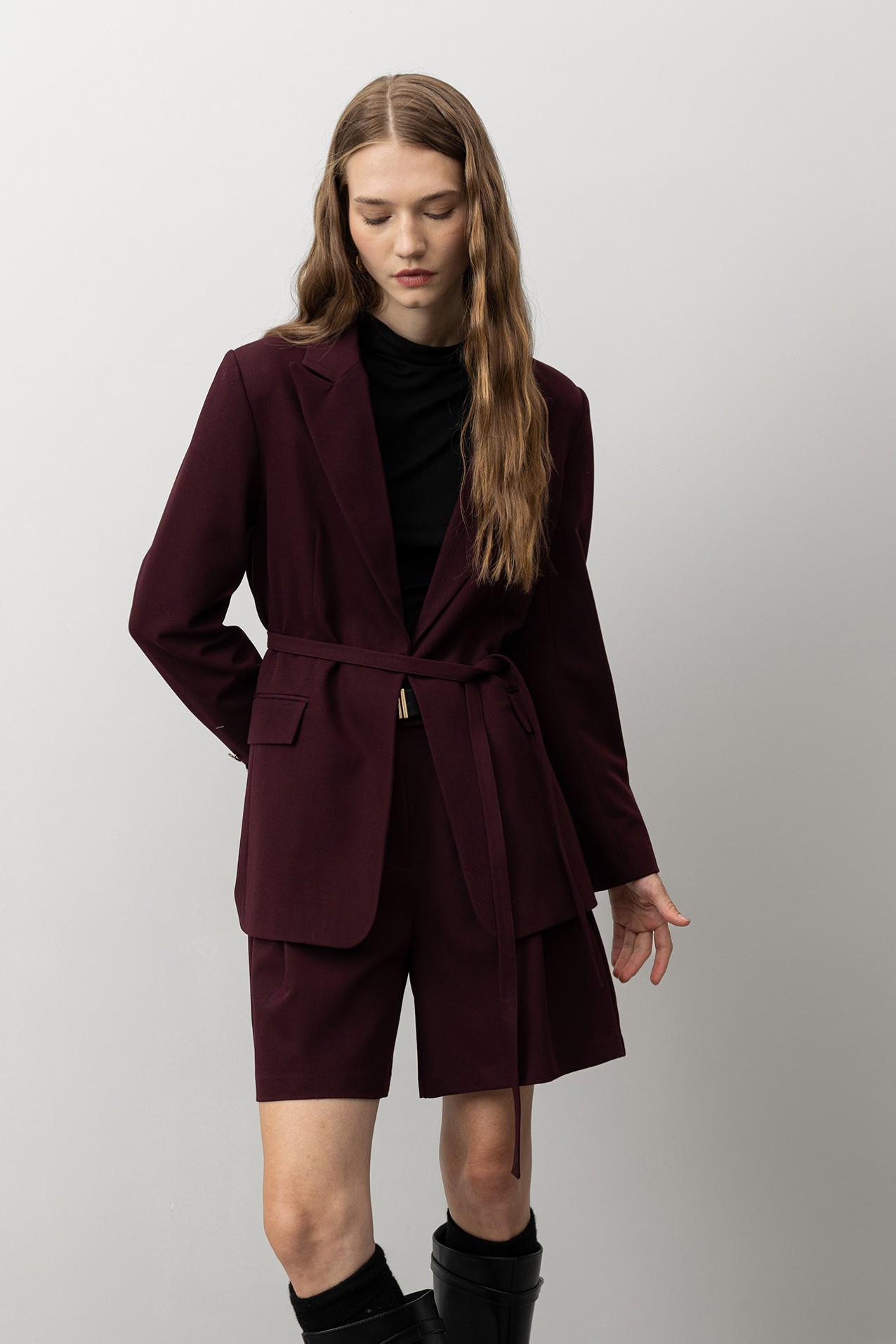 Relaxed Blazer with Belt