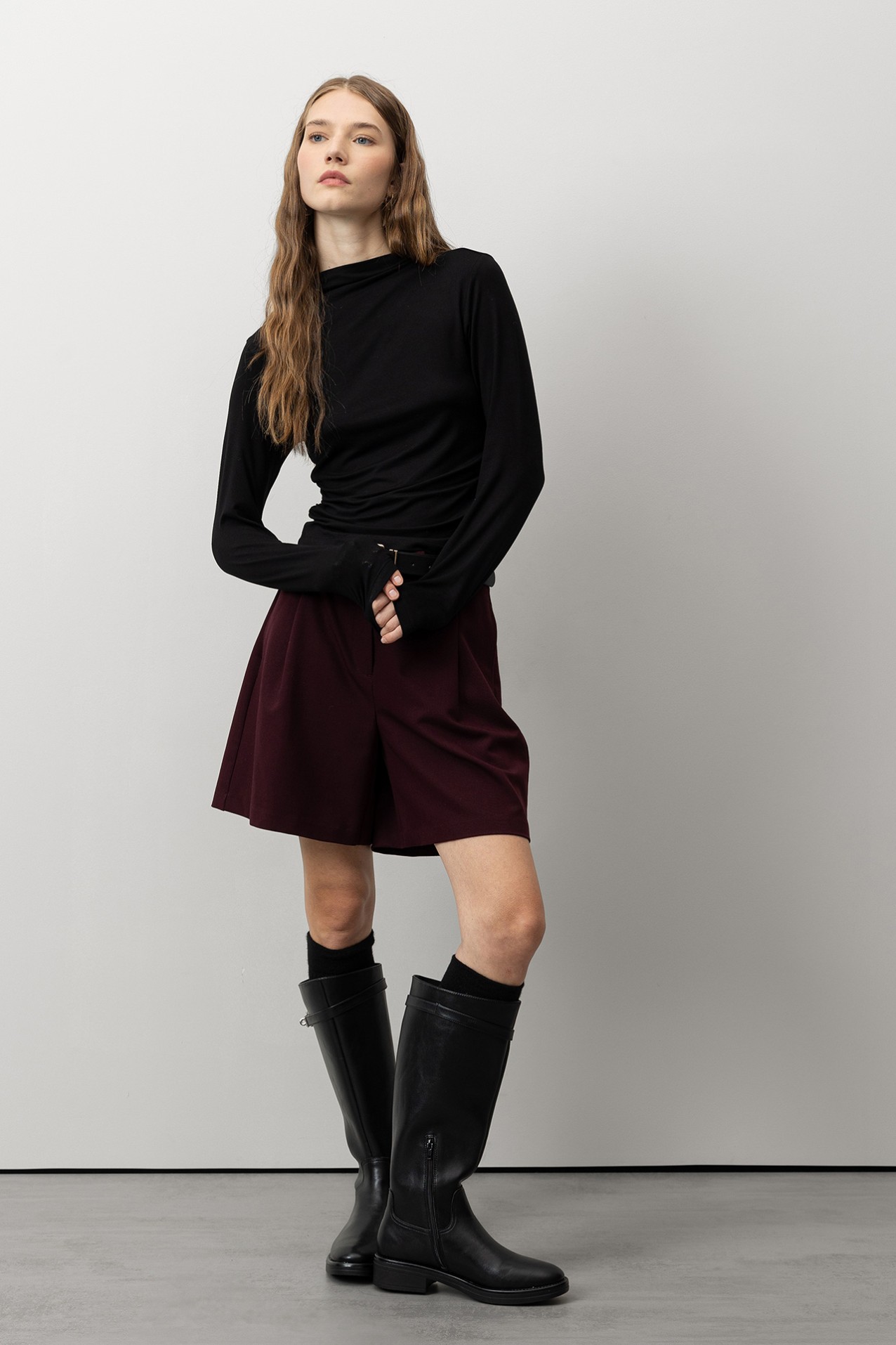 Slim Fit Draped T-Shirt