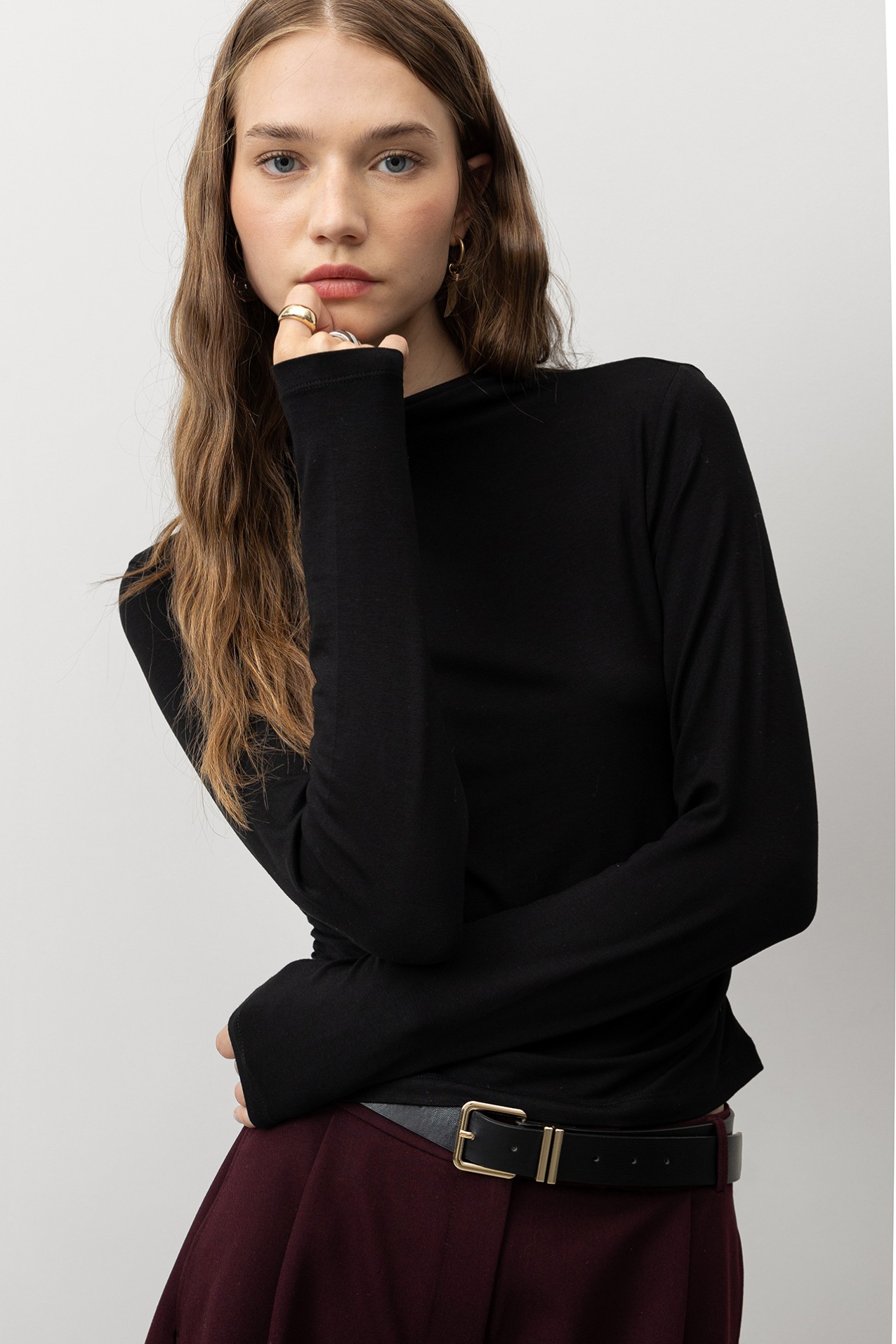 Slim Fit Draped T-Shirt