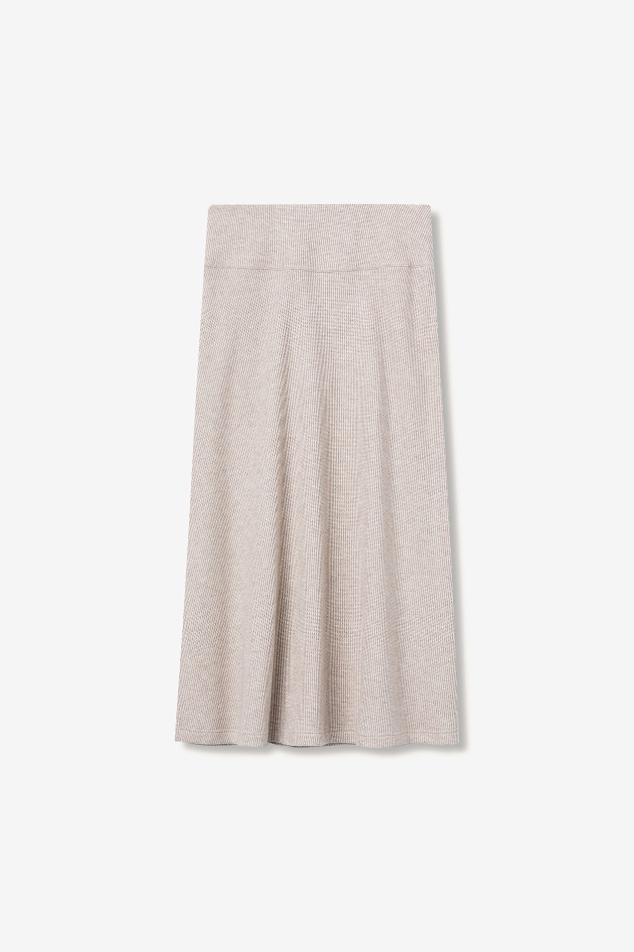 Flared Skirt with Metallic Thread