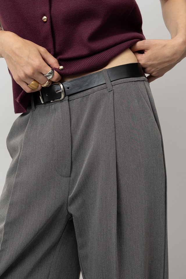 Wide Leg Pants With Belt Wide Leg Pants With Belt