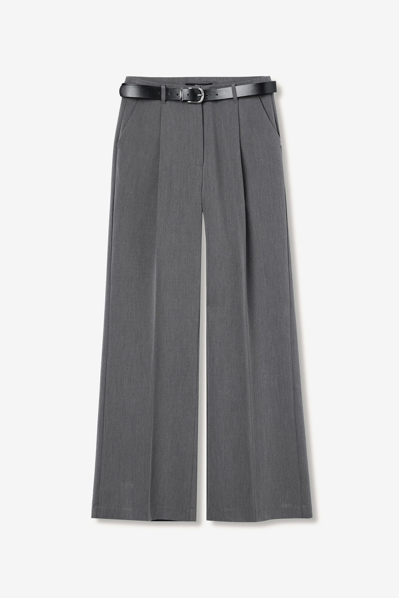 Wide Leg Pants With Belt