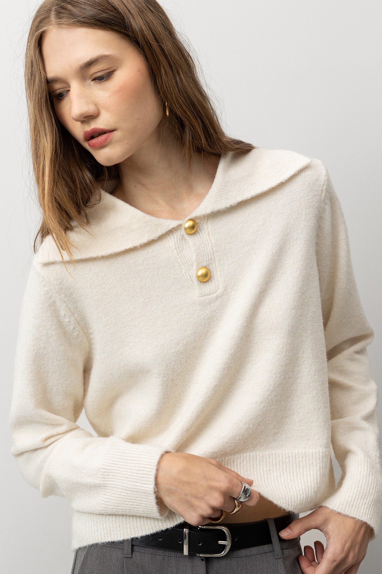 Knit Polo Sweater