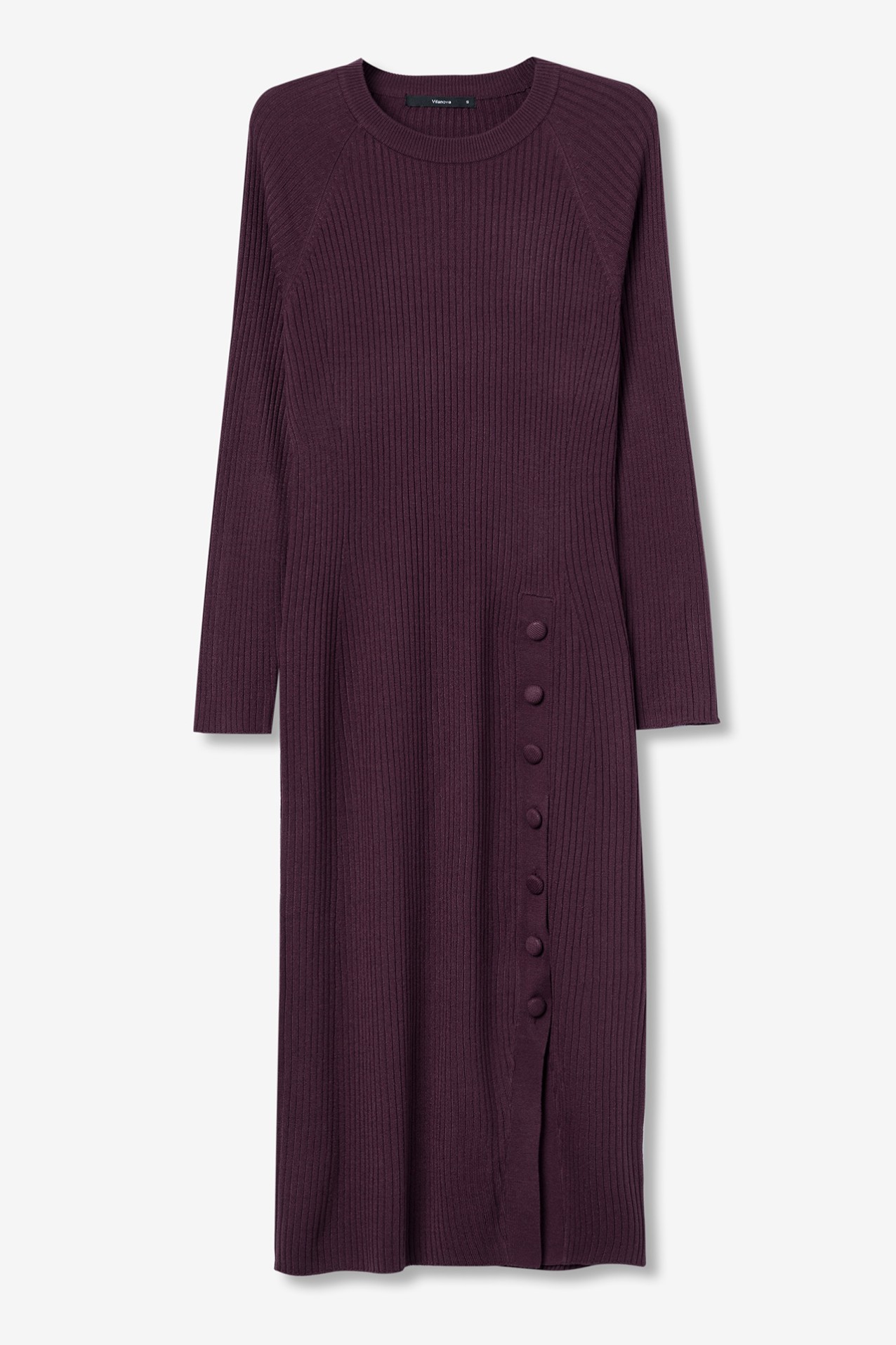 Slim Fit Dress with Slit