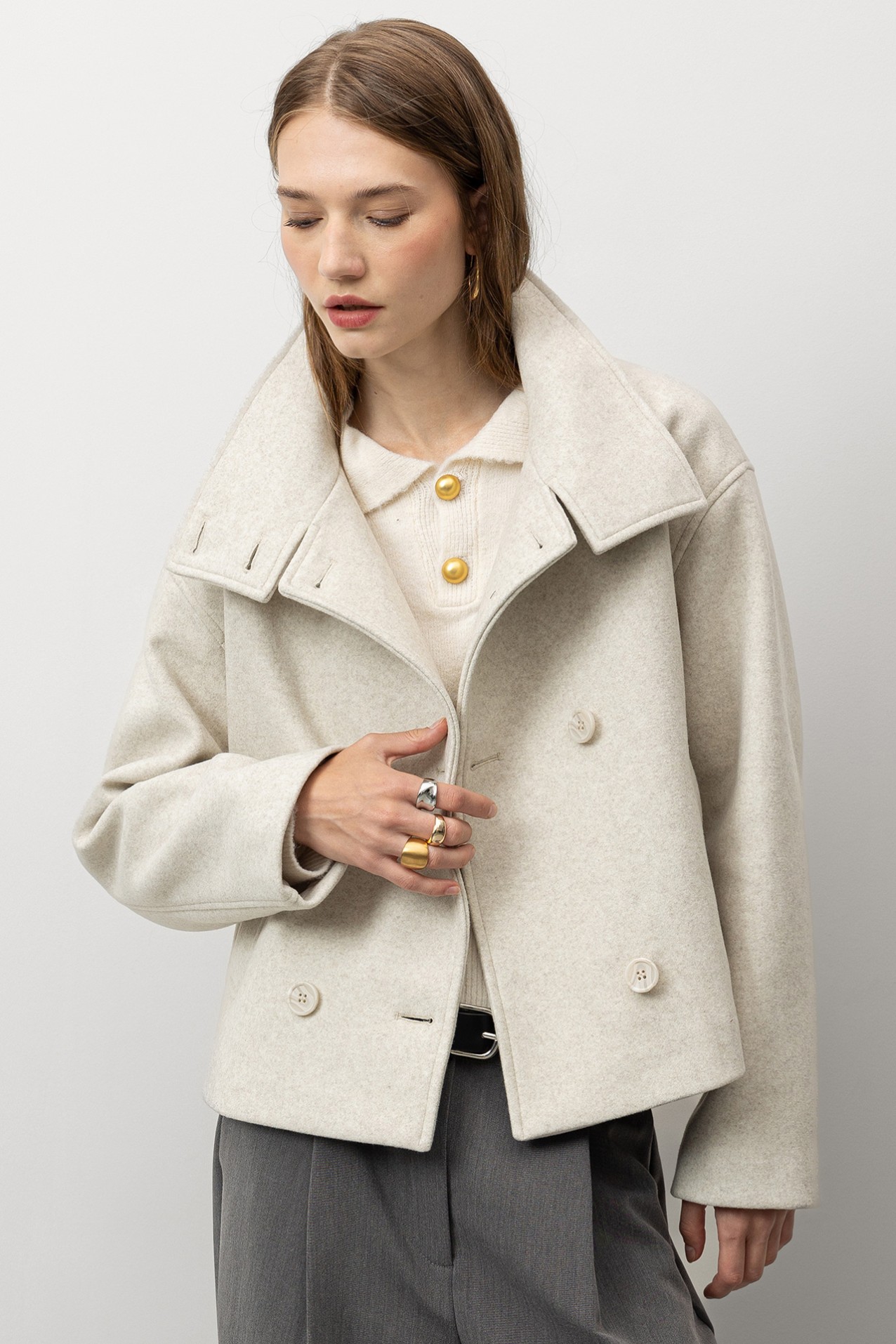 Beige Short Coat