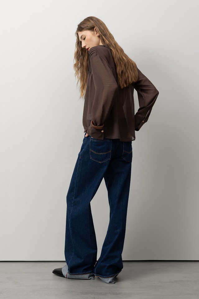 Jeans Wide Leg Azul Jeans Wide Leg Azul