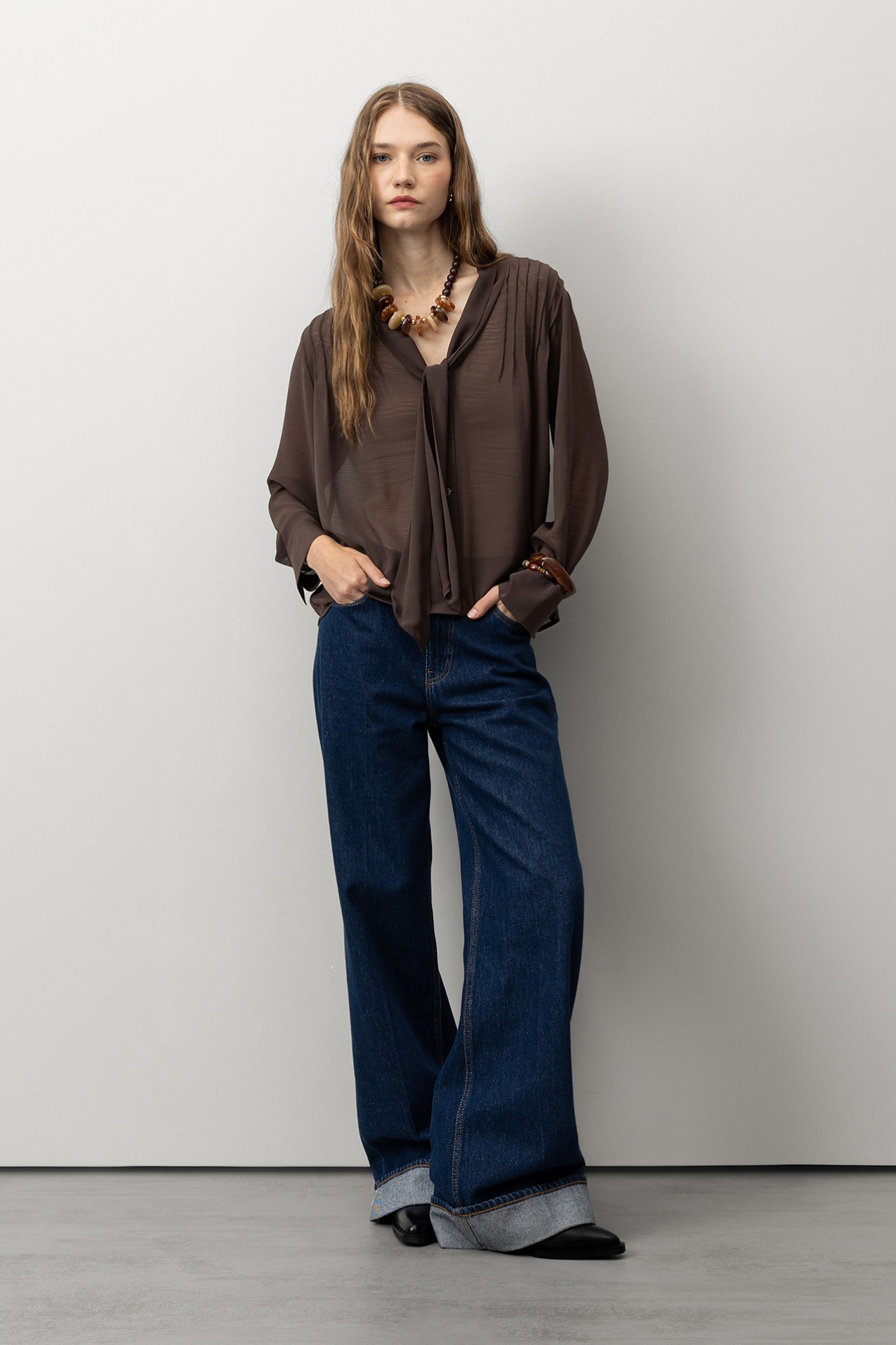 Camisa Relaxed com Amarrao