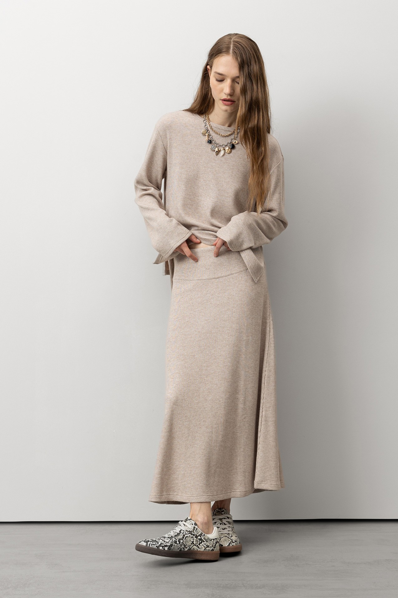 Long Sleeve T-shirt with Drawstrings