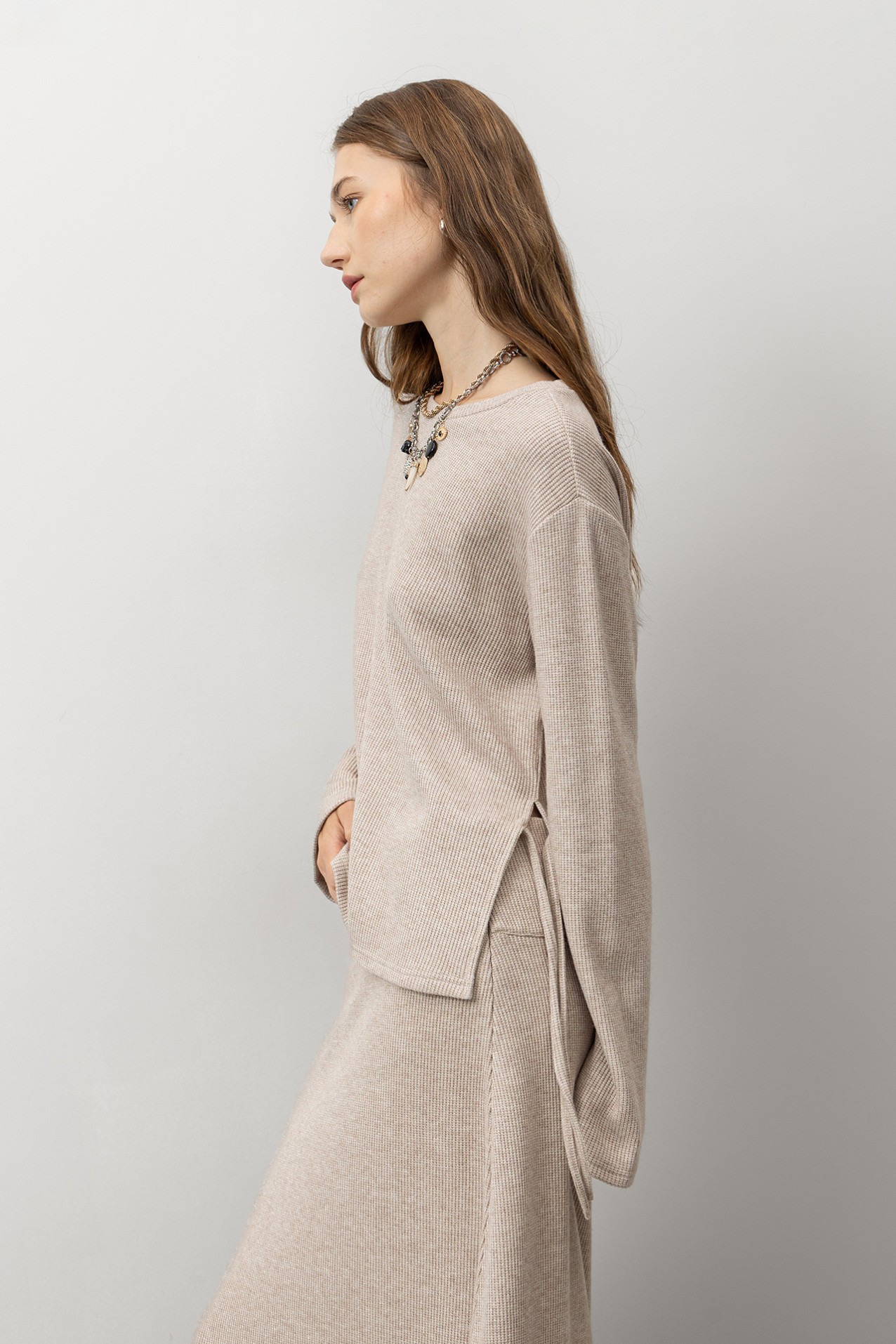 Long Sleeve T-shirt with Drawstrings