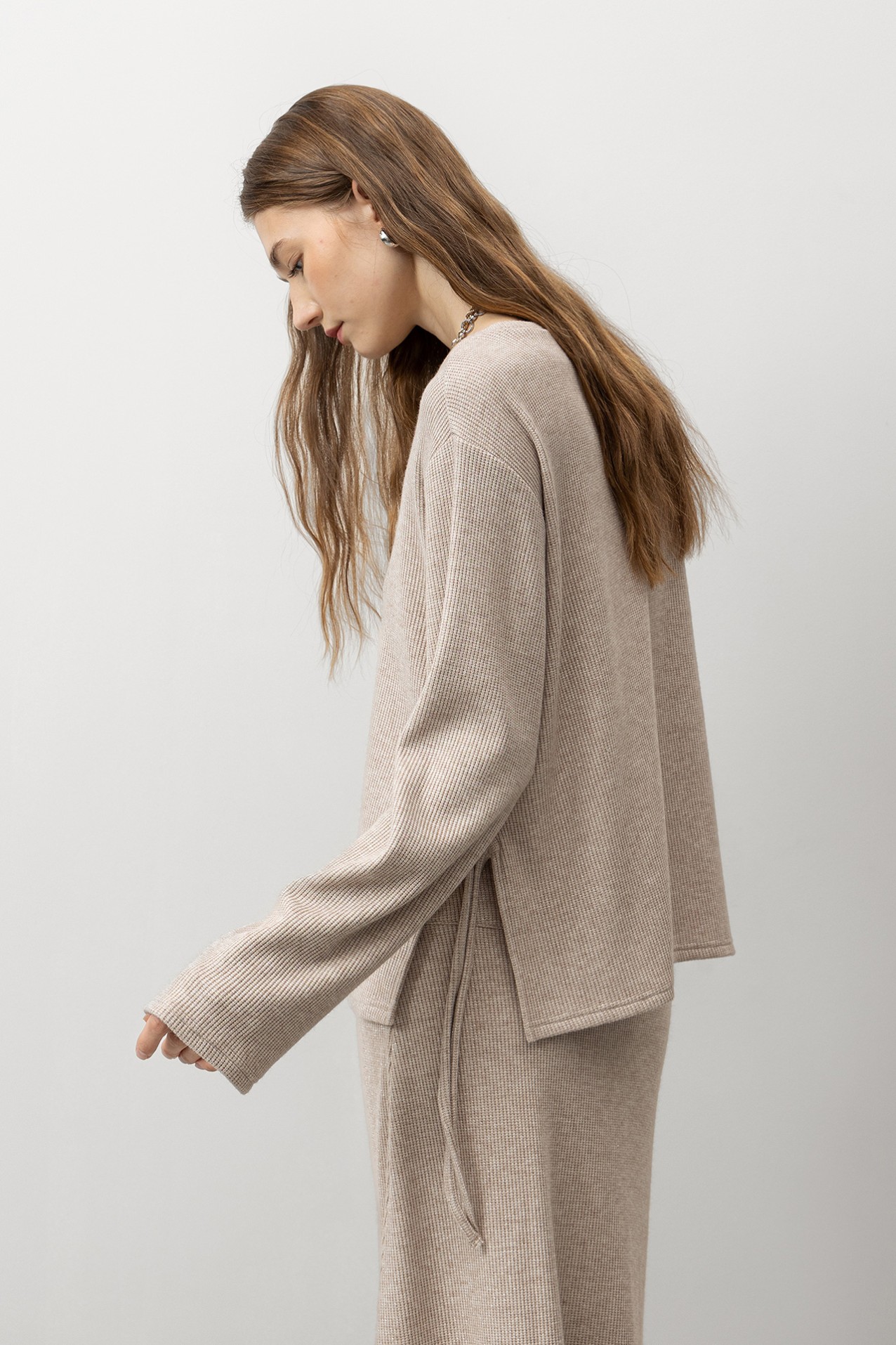 Long Sleeve T-shirt with Drawstrings