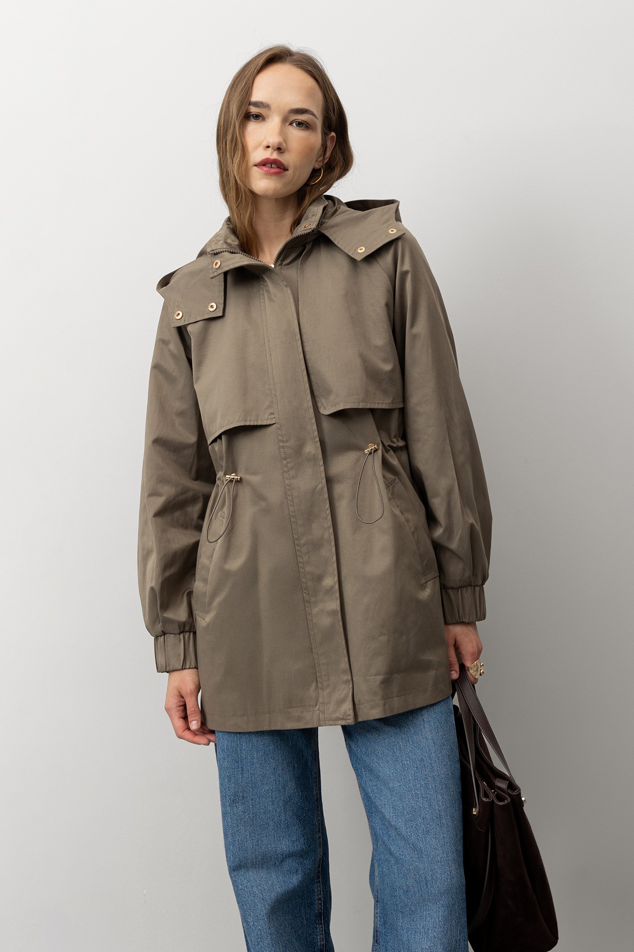 Relaxed Jacket with Removable Hood
