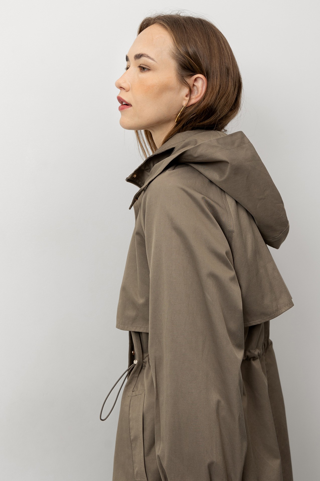Relaxed Jacket with Removable Hood