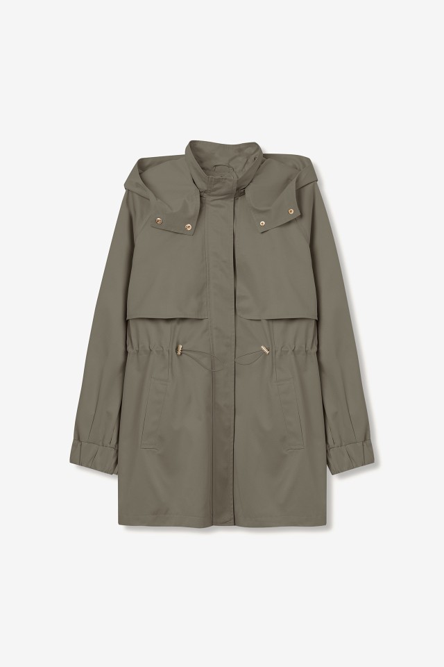 Casaco Relaxed com Capuz Removível Casaco Relaxed com Capuz Removível