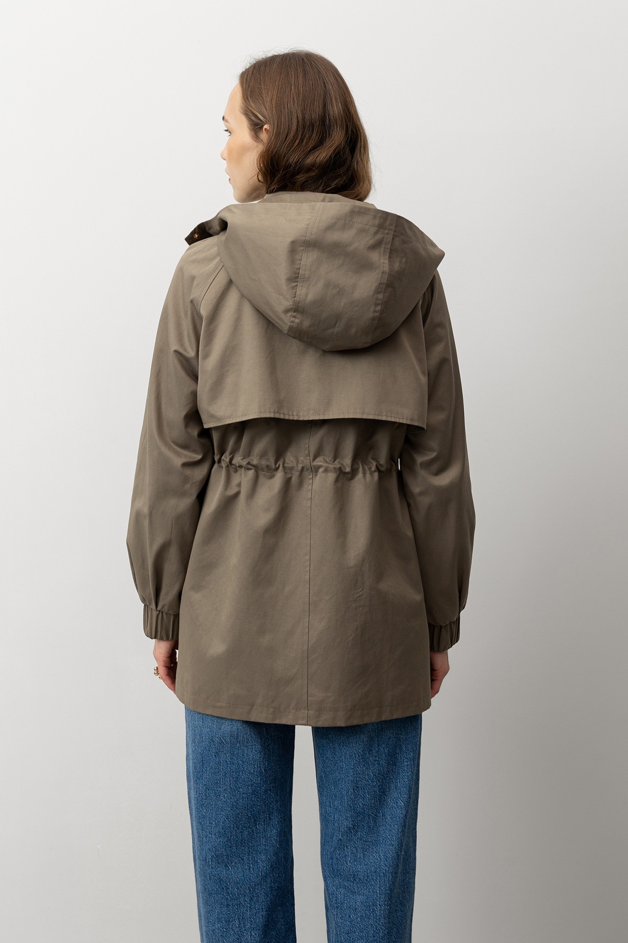 Relaxed Jacket with Removable Hood