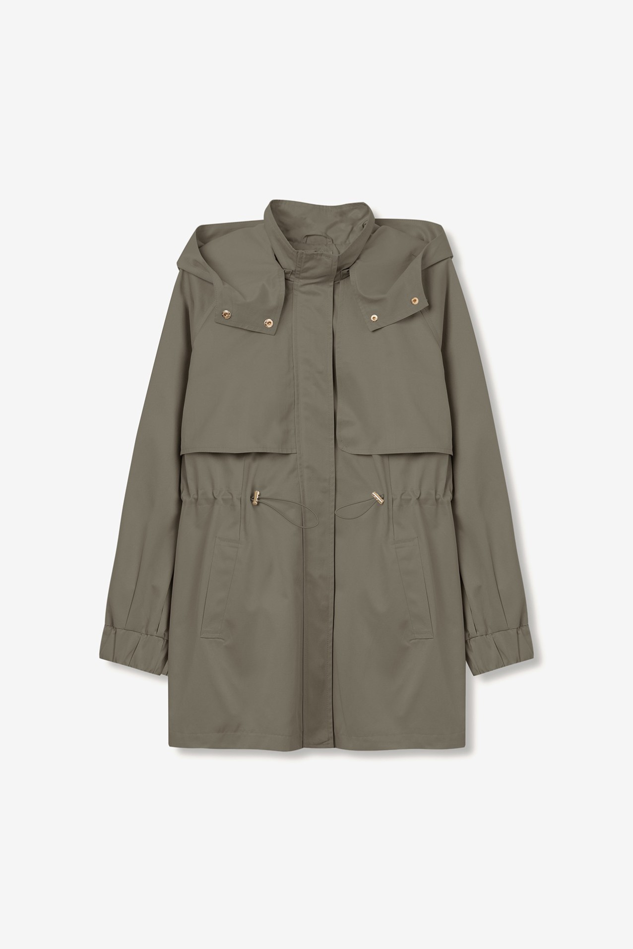 Relaxed Jacket with Removable Hood