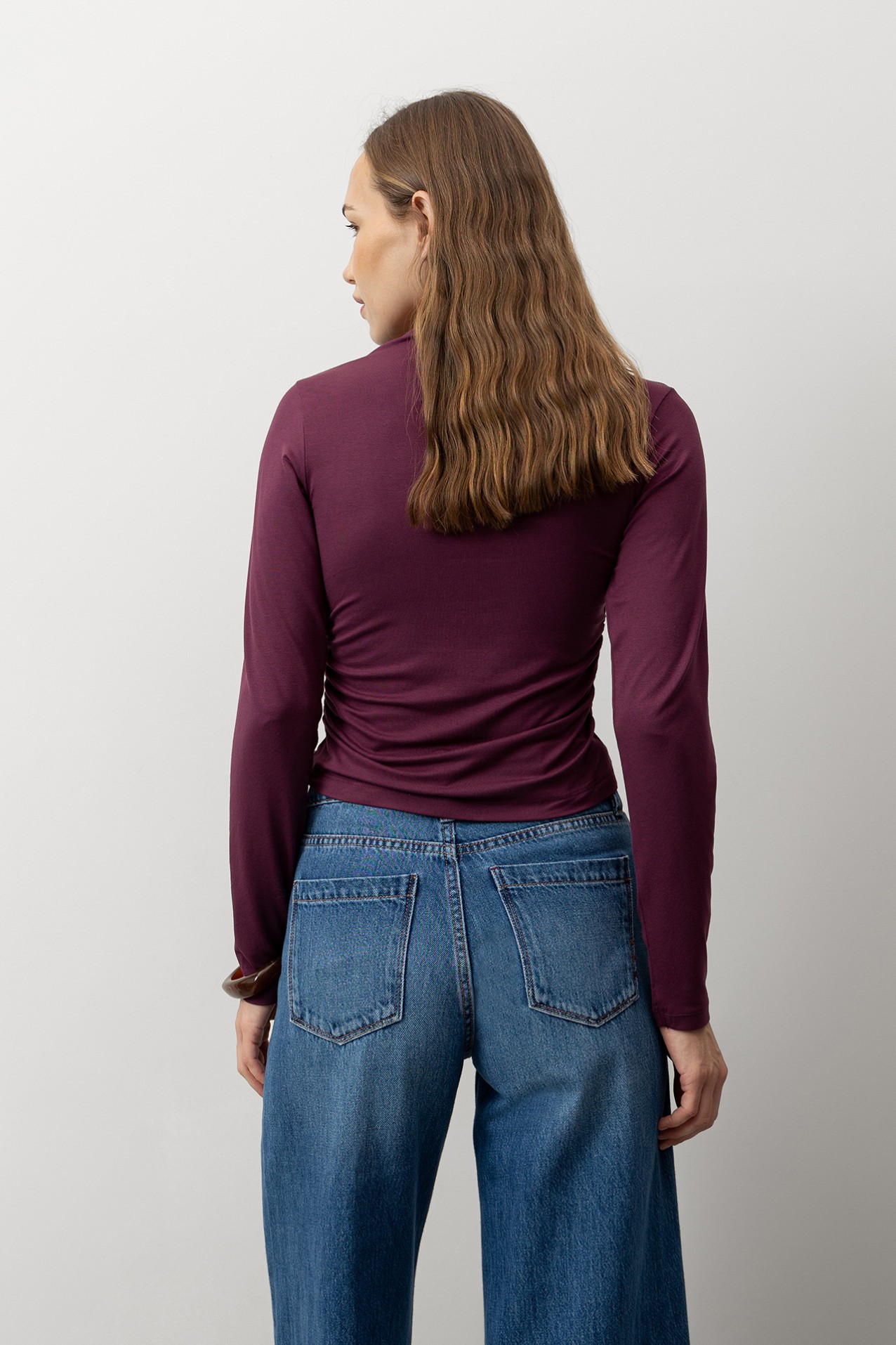 Slim Fit Draped T-Shirt