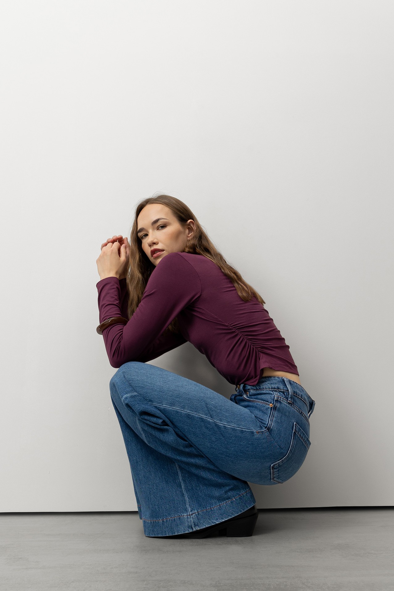 Slim Fit Draped T-Shirt