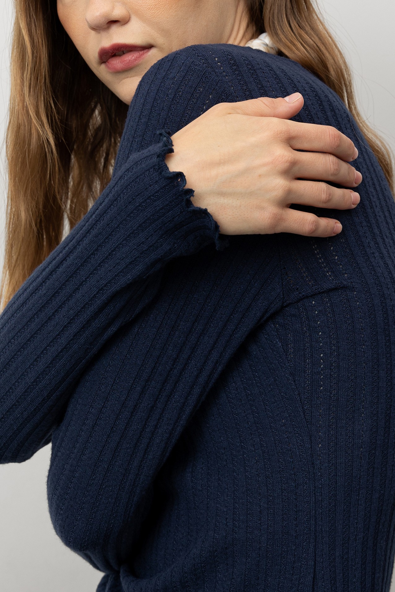 Ribbed Long Sleeve T-shirt