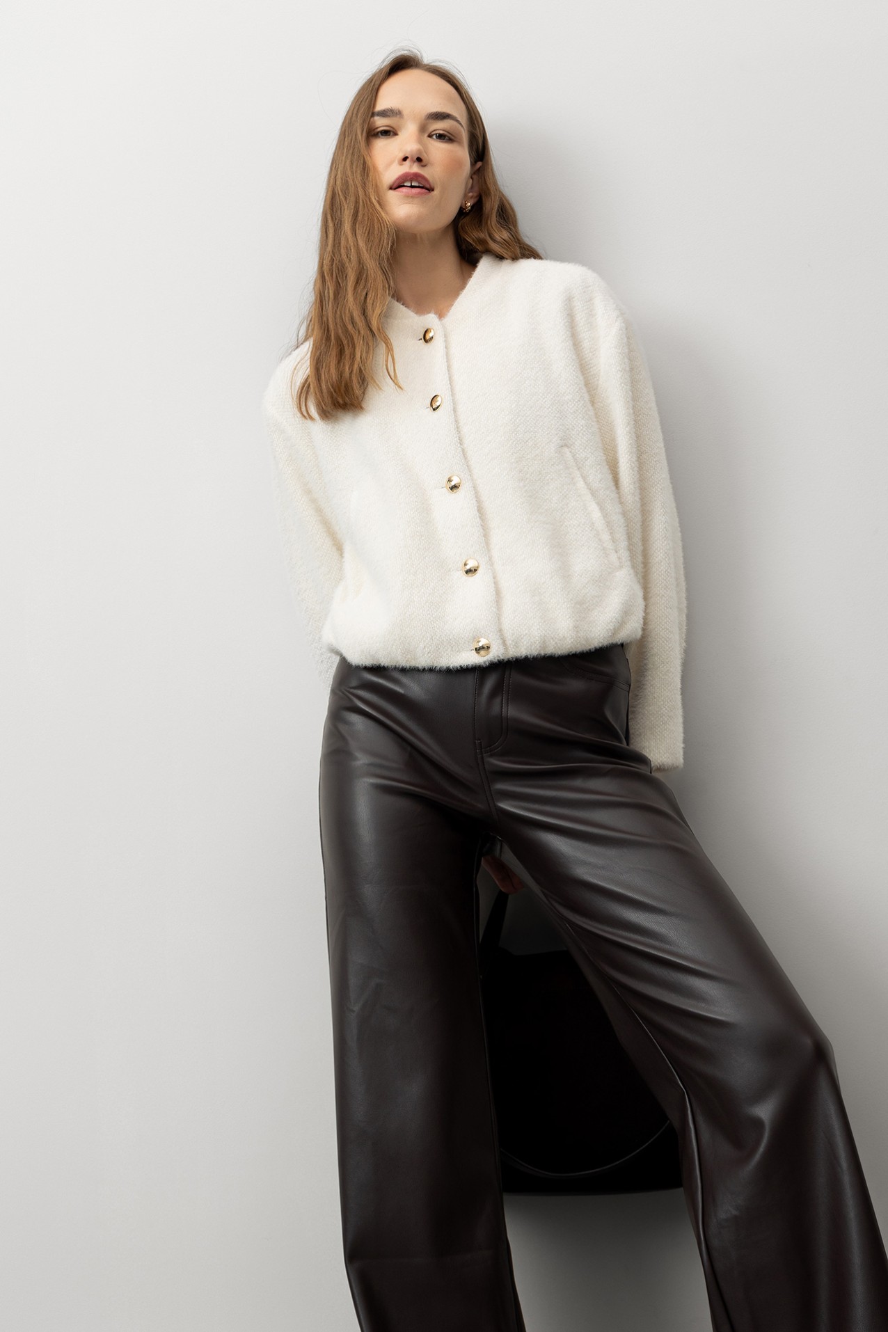 Fuzzy Relaxed Fit Coat