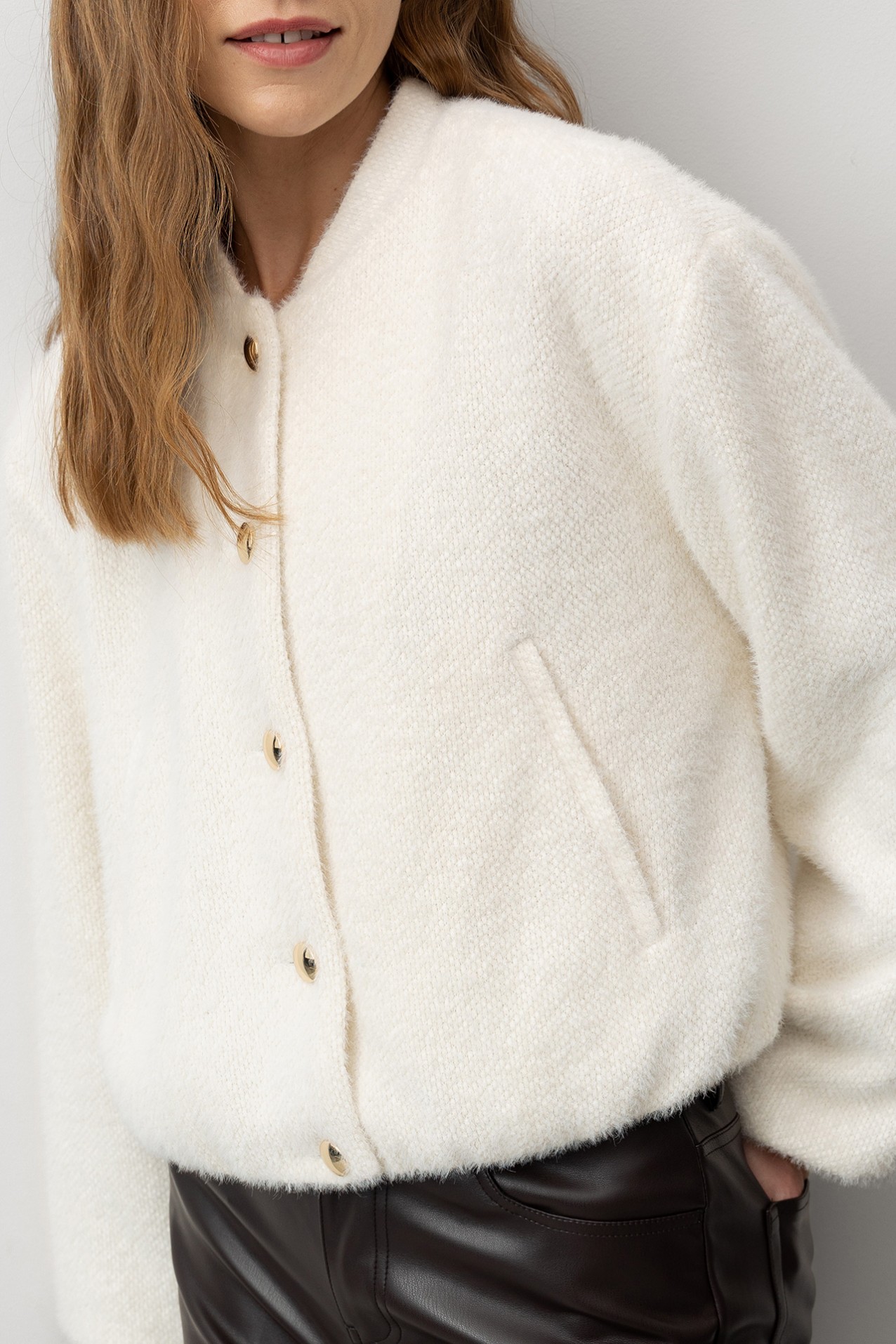 Fuzzy Relaxed Fit Coat