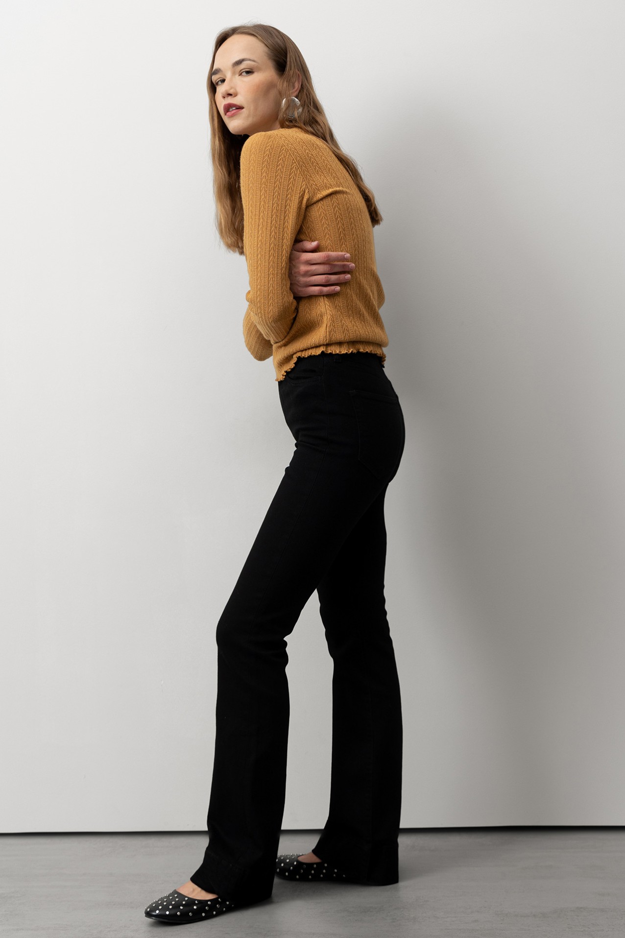 Black Flare Jeans
