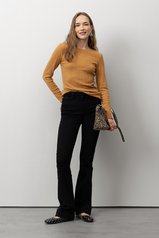 Black Flare Jeans