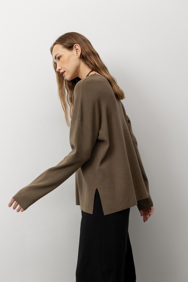 Relaxed Fit V-Neck Sweater Relaxed Fit V-Neck Sweater