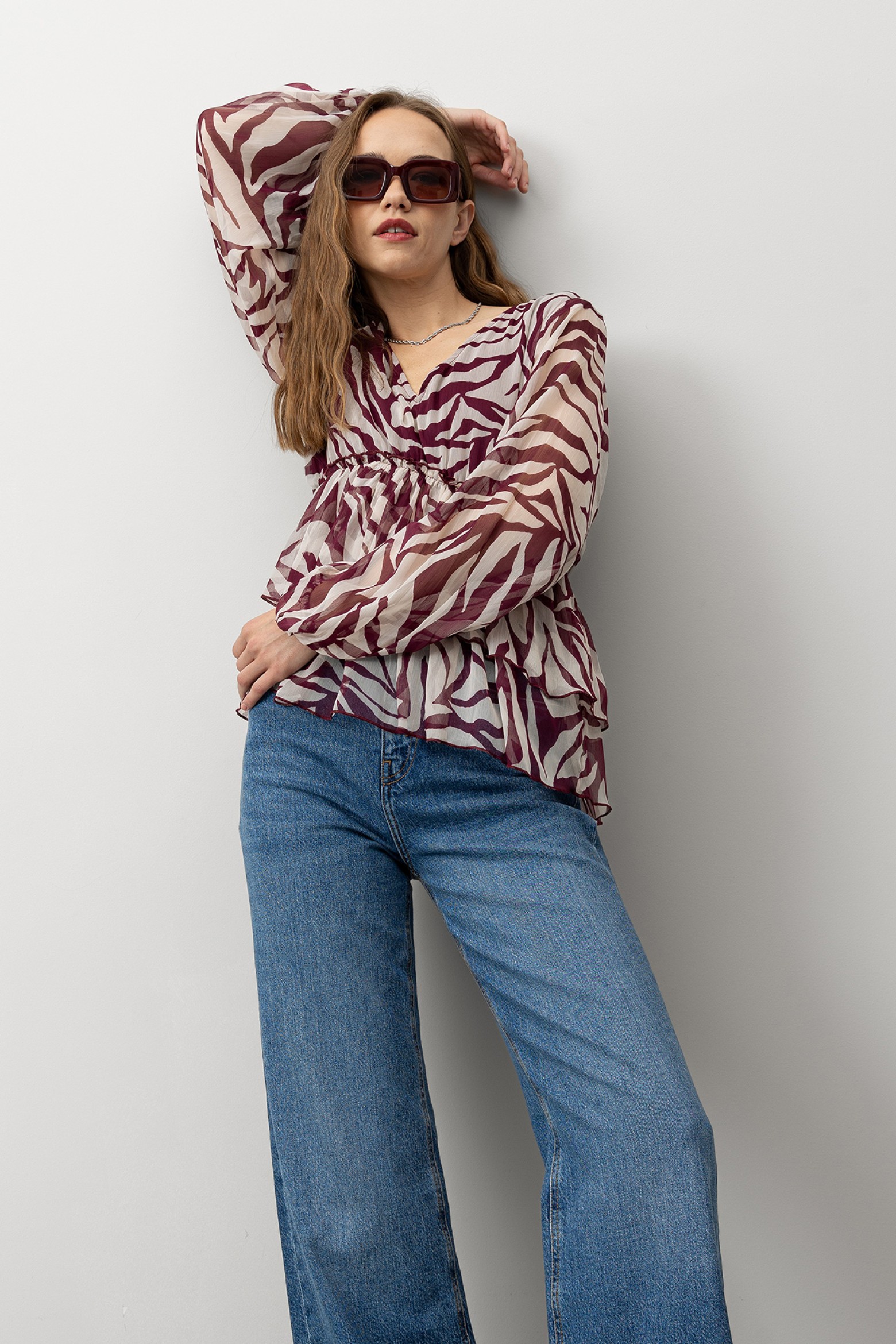 Flowy Blouse with Ruffles