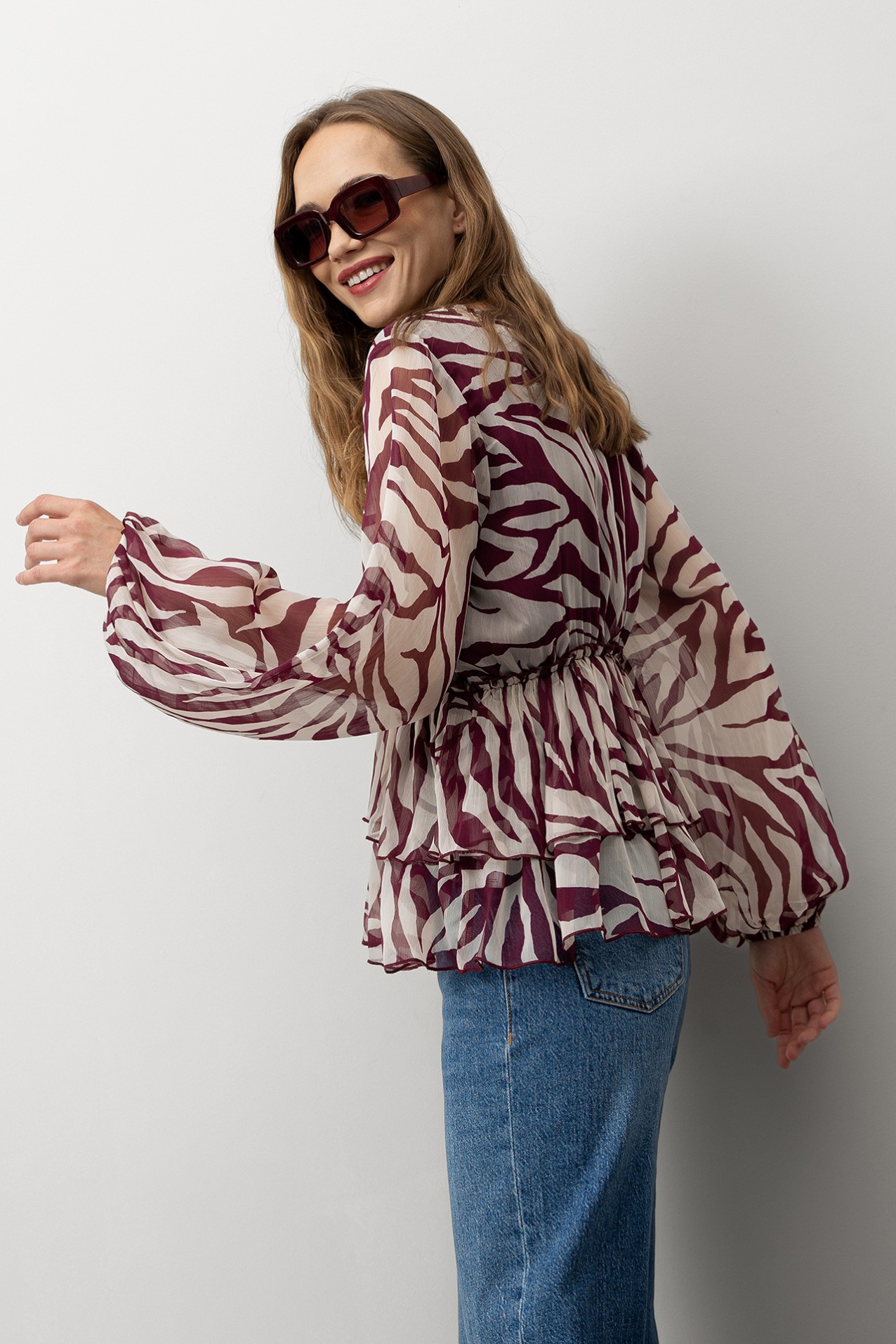 Flowy Blouse with Ruffles