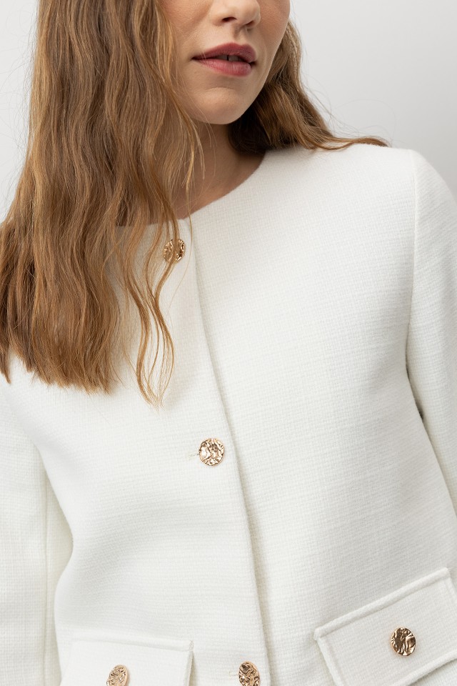 Casaco Curto Regular Fit Casaco Curto Regular Fit