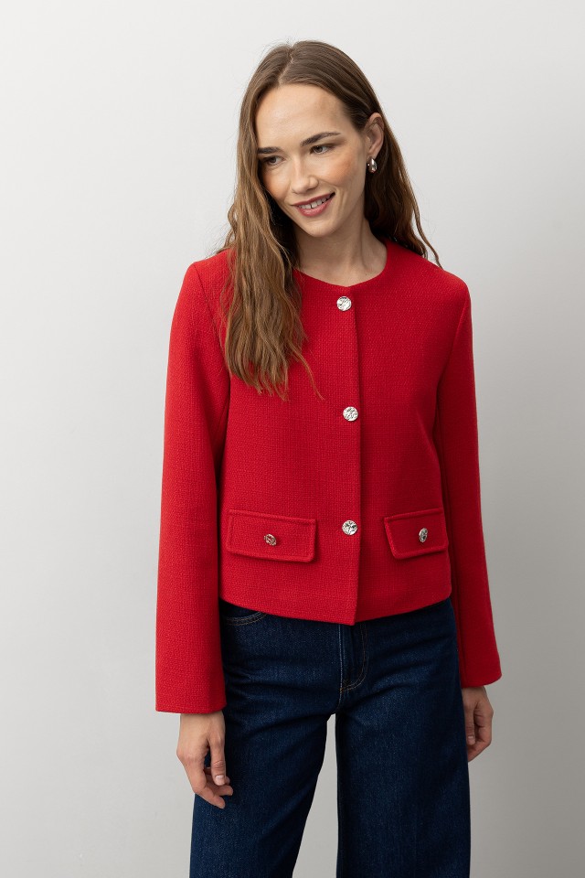 Casaco Curto Regular Fit Casaco Curto Regular Fit