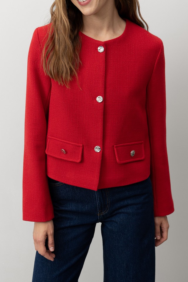 Casaco Curto Regular Fit Casaco Curto Regular Fit