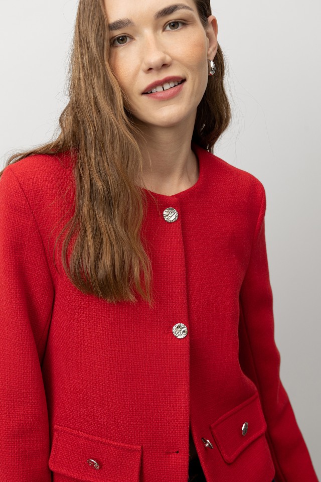 Casaco Curto Regular Fit Casaco Curto Regular Fit